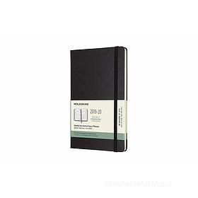 Moleskine 18 mesi - Agenda settimanale orizzontale nera - Large copertina rigida 2019-2020 Moleskine 18 mesi - Agenda settimanale orizzontale nera - Large copertina rigida 2019-2020
