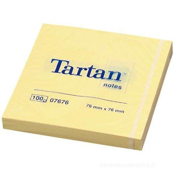 Confezione 12 blocchetti notes adesivi Tartan mm 76x76