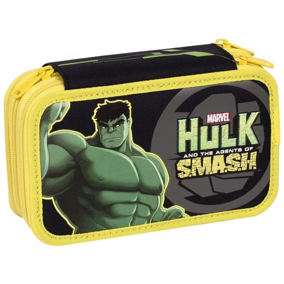 Astuccio triplo scomparto Hulk completo con 43 pezzi