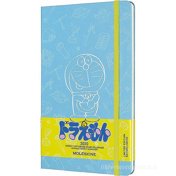 Moleskine 12 mesi - Agenda settimanale Limited Edition Doraemon azzurro - Large copertina rigida 2020