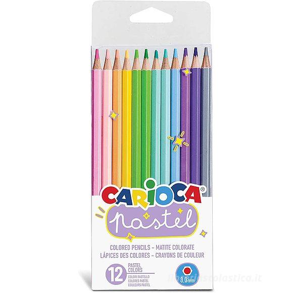 Confezione 12 matite colorate Pastel