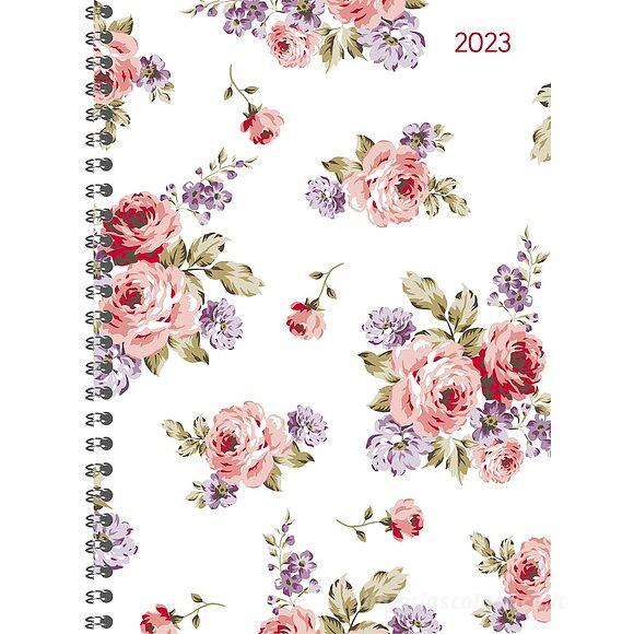 Agenda 12 mesi settimanale 2023 Ladytimer spiralata Roses