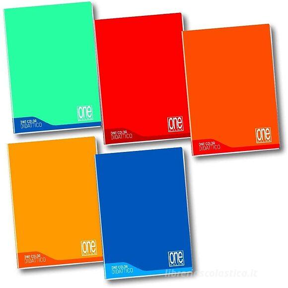 Quaderno quadretti 1 cm formato A4 One Color Didattico (colori