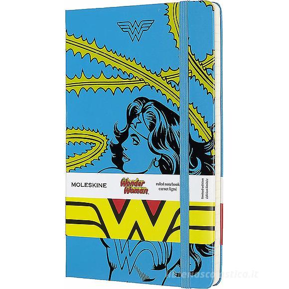 Moleskine - Taccuino a righe Wonder Woman blu - Large copertina rigida
