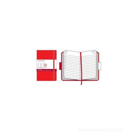 Moleskine pocket diary. Agenda giornaliera 2010 copertina rigida rossa