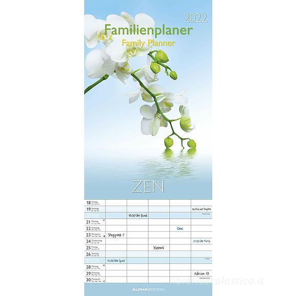 Calendario 2022 Family Planner Zen 19,5x45
