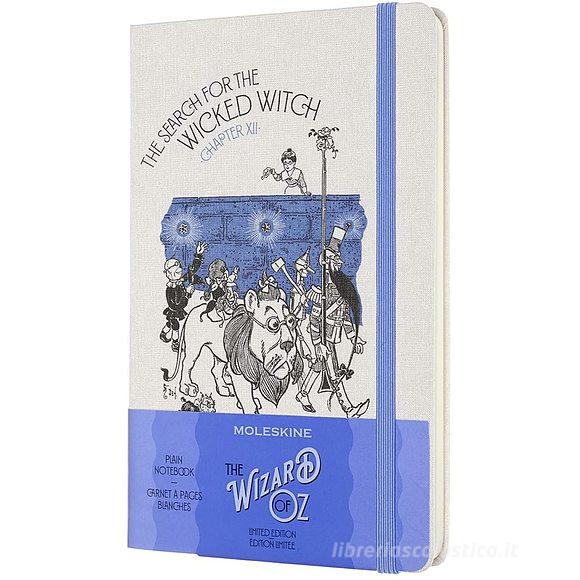 Moleskine - Taccuino pagine bianche Il mago di Oz blu - Large copertina rigida