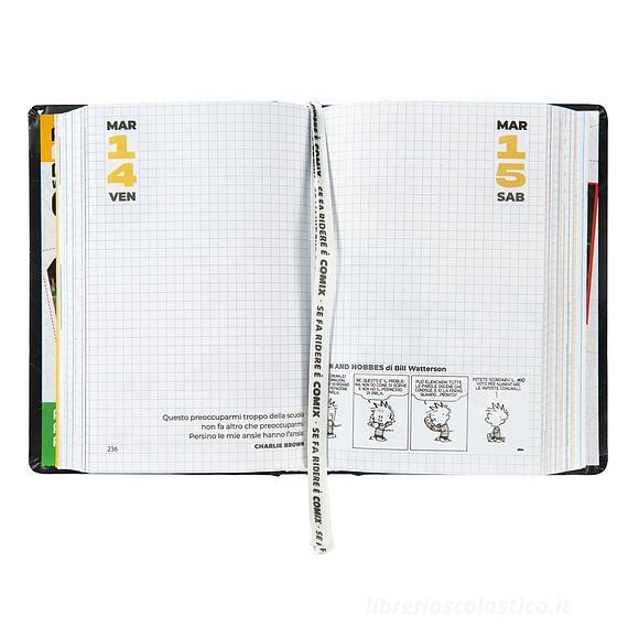 Comix 2024-2025. Agenda 16 mesi standard. Nero e bianco