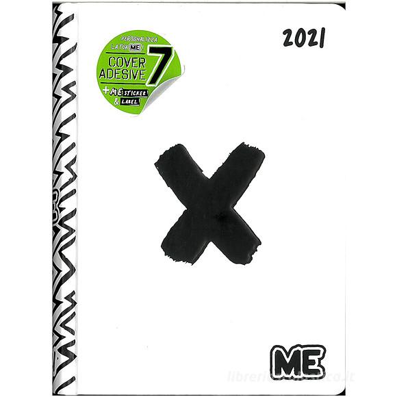 Diario agenda ME My Evolution 2020-2021 16 mesi. Bianco (simbolo x)
