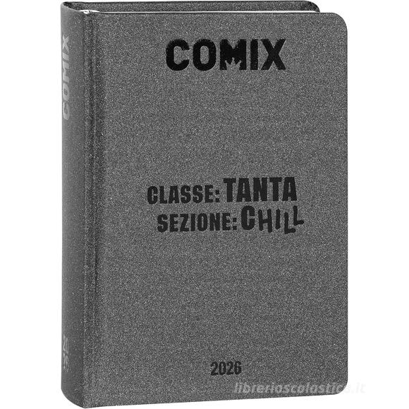 Comix 2025-2026. Agenda 16 mesi standard. Carbone