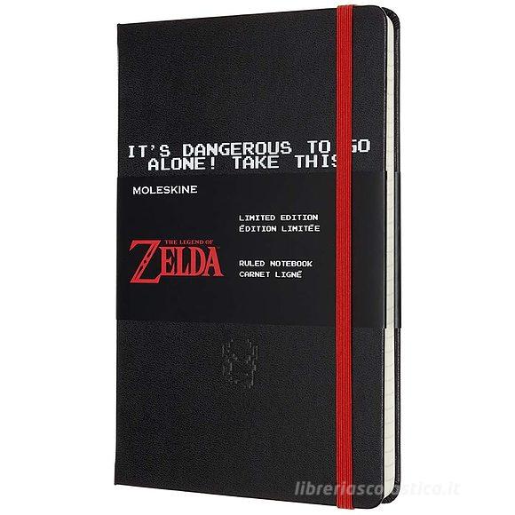 Moleskine - Taccuino a righe The Legend of Zelda nero - Large copertina rigida