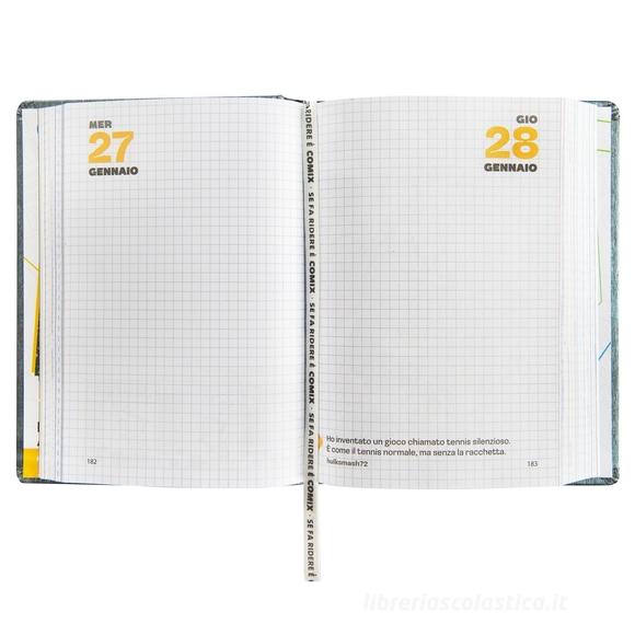 Diario Agenda Comix 16 mesi Standard Gear Black - Diario scolastico 2026-2027
