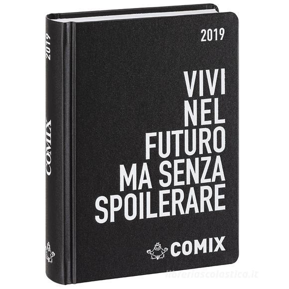 Agenda Comix 2018-2019. Diario 16 mesi mini. Nero e bianco