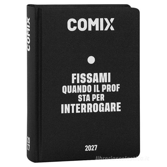 Agenda Comix 16 mesi Mini Black&White-Diario scolastico 2026-2027