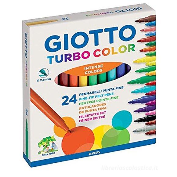 Confezione 24 pennarelli Giotto Turbo Color