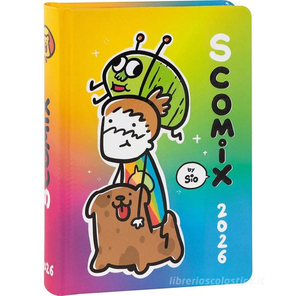 Comix 2025-2026. Agenda 16 mesi medium Scottecs by Sio. Disegno