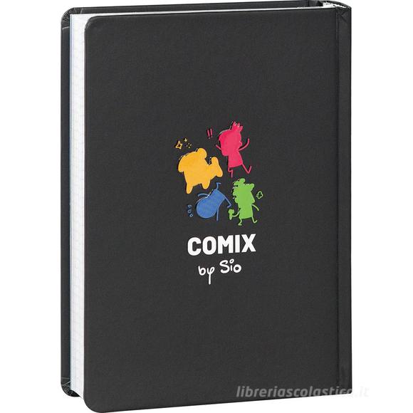 Comix 2025-2026. Agenda 16 mesi medium Scottecs by Sio. Black