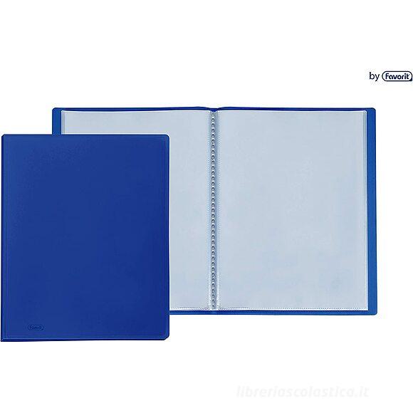Porta listino formato interno cm 22x30 10 buste colore blu: Porta documenti  di Favorit
