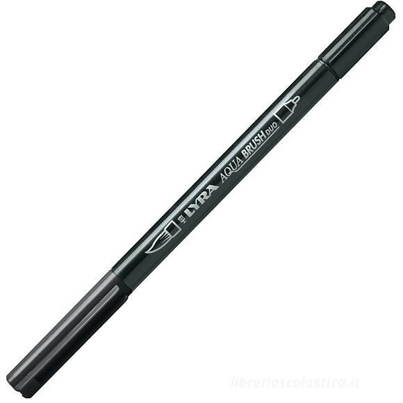 Pennarello acquerellabile Lyra Aqua Brush Duo nero