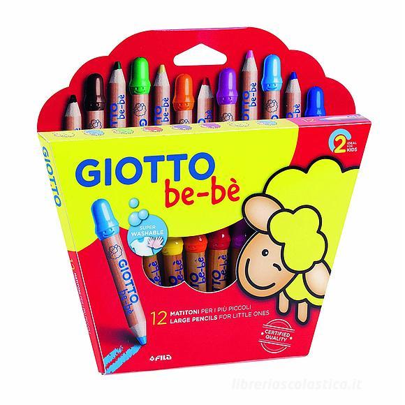Confezione 12 matitoni con temperamatite Giotto be-bè
