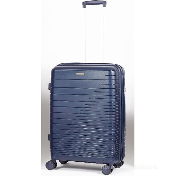 Trolley rigido blu scuro cm 65x44x27 (38270)