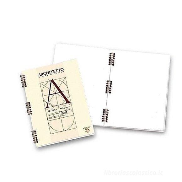 Quaderno blocco spiralato Architetto A4 pagine bianche