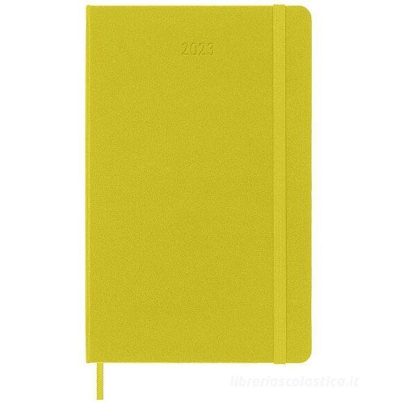 Moleskine 12 mesi - Agenda giornaliera giallo paglia - Large copertina rigida 2023