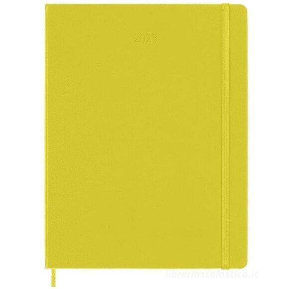 Moleskine 12 mesi - Agenda settimanale giallo paglia - Extra Large copertina rigida 2023