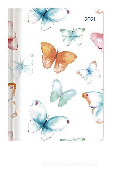 Agenda 12 mesi settimanale 2021 Ladytimer Grande Pastel Butterflies