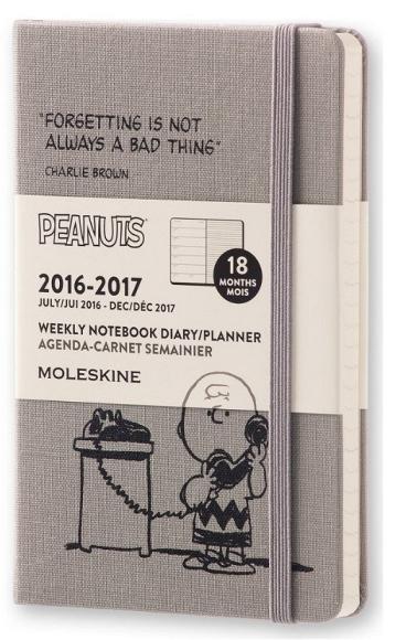 Moleskine 18 mesi - Agenda settimanale Peanuts – Pocket 2016-2017