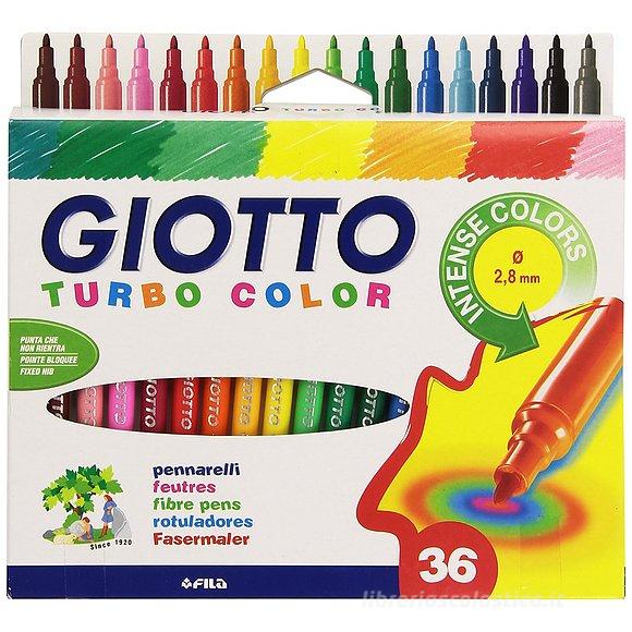 Confezione 36 pennarelli a punta fine Turbo Color: Pennarelli di Fila