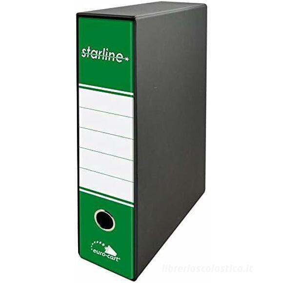 Registratore Starline dorso cm 8 verde cm 28,5x34,3x8