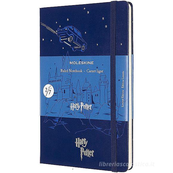 Moleskine - Taccuino a righe Harry Potter blu - Large copertina rigida