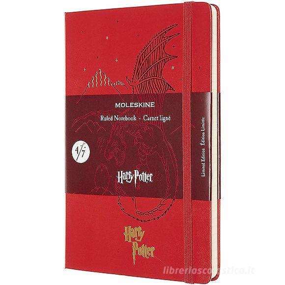 Moleskine - Taccuino a righe Harry Potter rosso - Large copertina rigida