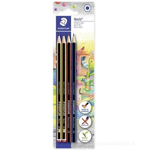 Confezione 4 matite Noris Scrivere a colori