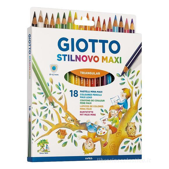 Confezione 18 matite colorate Giotto Stilnovo Maxi