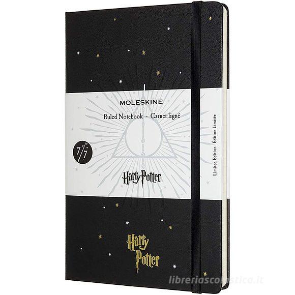 Moleskine - Taccuino a righe Harry Potter nero - Large copertina rigida