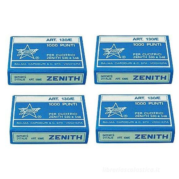 Confezione 4000 punti metallici 4mm per cucitrici Zenith 590/548