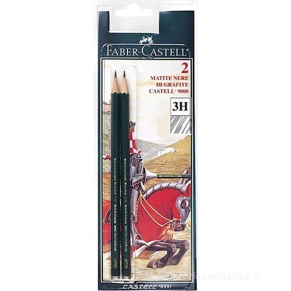 Confezione 2 matite Castell 9000 3H