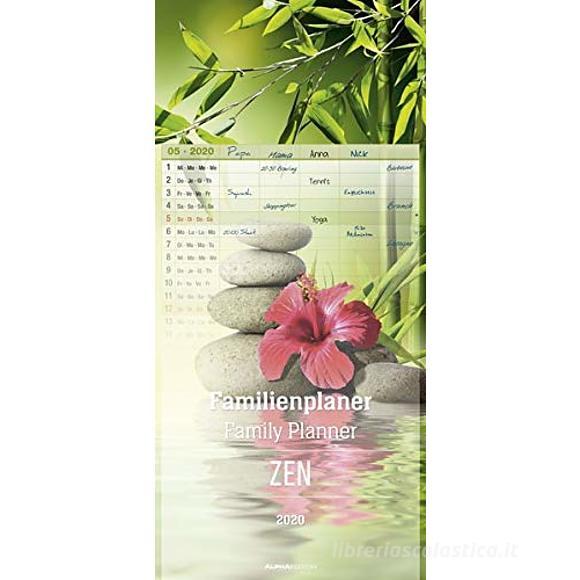 Calendario 2020 Family Planner Zen 21x45 cm