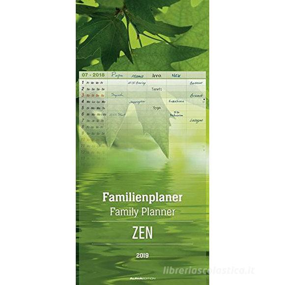 Calendario 2019 Family Planner Zen 21x45 cm