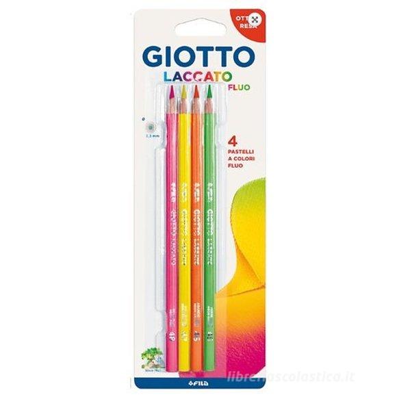 Confezione 4 matite colorate Giotto Laccato Fluo: Matite colorate di Fila