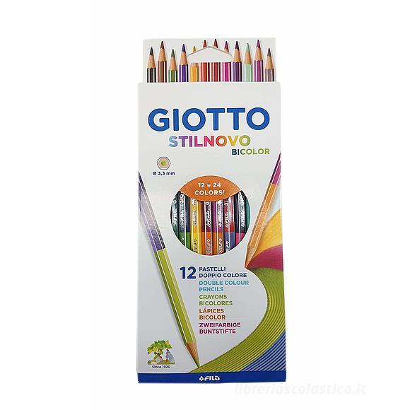 Confezione 12 pastelli doppio colore Giotto Stilnovo Bicolor: Matite  colorate di Fila