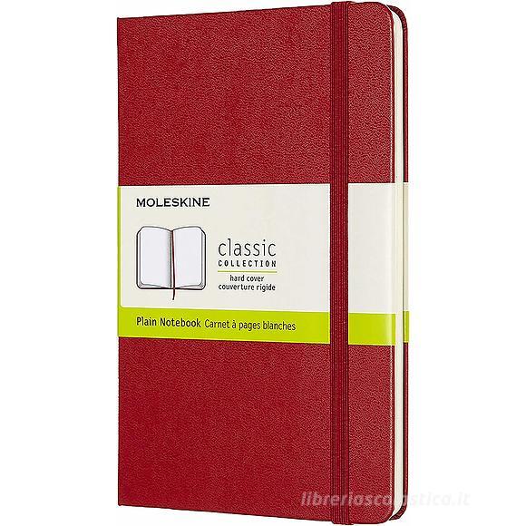 Moleskine - Taccuino Classic pagine bianche rosso - Medium copertina rigida