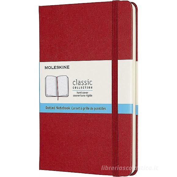 Moleskine - Taccuino Classic pagine a puntini rosso - Medium copertina rigida