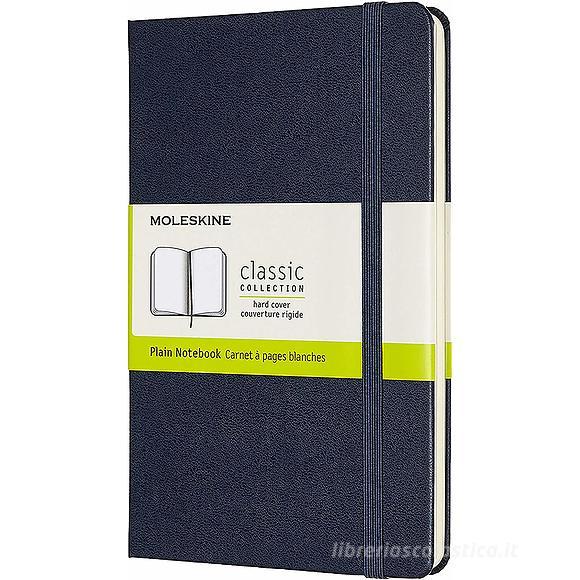 Moleskine - Taccuino Classic pagine bianche blu - Medium copertina rigida