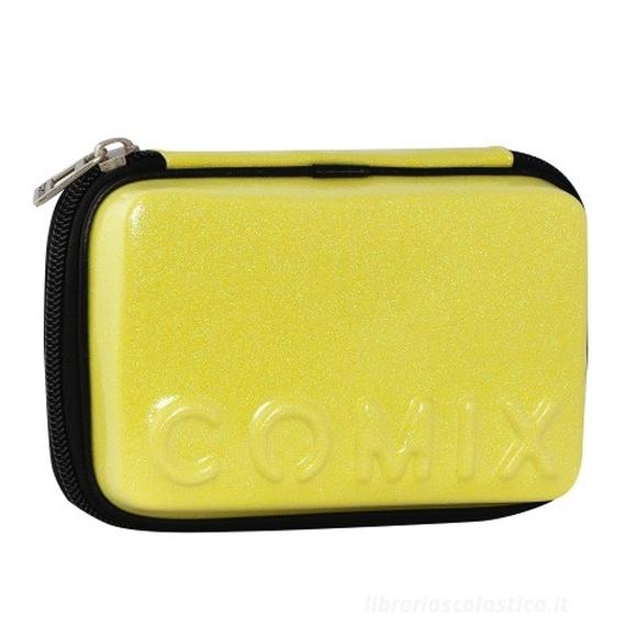 Astuccio corredo Maxi Zip Comix Glitter Giallo