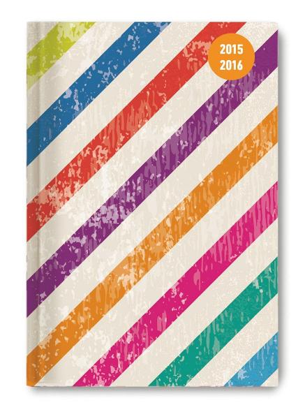 Diario settimanale 2016 Collegetimer Colour Stripes A6 