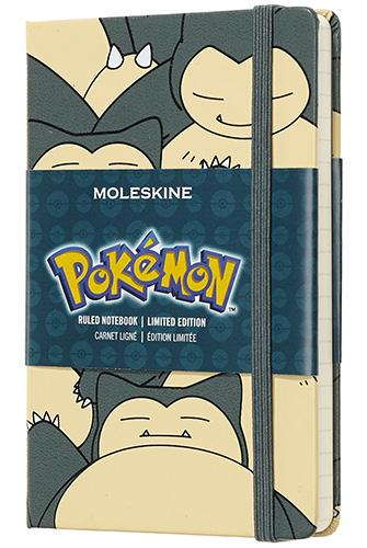 Moleskine taccuino con copertina rigida a righe pocket. Pokémon Snorlax. Limited edition