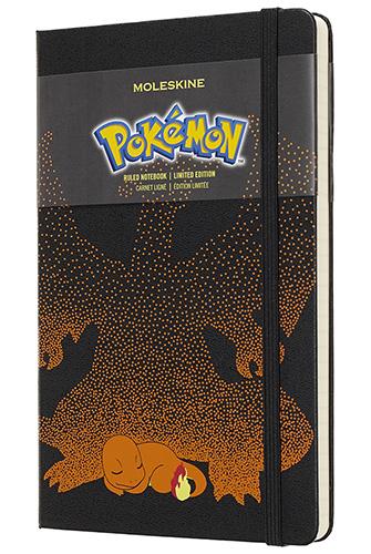 Moleskine taccuino con copertina rigida a righe large. Pokémon Charmander. Limited edition